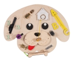 Дървена дъска с различни активности - Куче