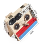 Дървена сгъваема дъска с активности (Бизиборд)