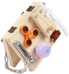 Дървена сгъваема дъска с активности (Бизиборд)