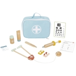 Докторки комплект (дървен) в синьо куфарче - Малкият доктор