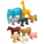 Комплект фигури на домашни и африкански животни, 10 броя
