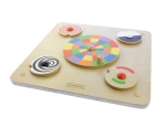 Манипулативна дъска за стена - Въртящи се цветни дискове