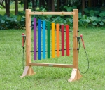 Музикален панел Дъга с вертикални звукови тръби - за игра на открито и на закрито