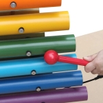 Музикален панел Дъга с хоризонтални звукови тръби - за игра на открито и на закрито