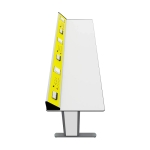 RFG Лабораторна ученическа маса Flat, 180х60х75 см, жълто-бяла