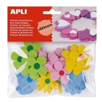 Apli Стикери от EVA пяна - Цветя, 40 броя