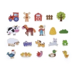 Дървени магнити - Животни и елементи от фермата