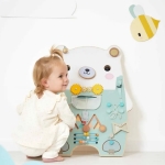 Janod Дървена дъска с активности - Мече PURE