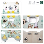 Janod Дървена дъска с активности - Мече PURE