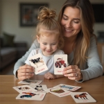 Образователни карти Монтесори - Ферма, 16 броя (двустранни)