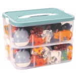 Конструктор Junior Фигури на животни и огради, 100 части