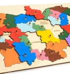 Дървен пъзел Карта на България