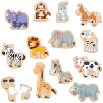 Разказващи на български пъзели Животните - 26 елемента, 13 животни по 2 ел. с добавена реалност