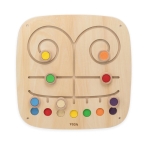 Дървен стенен панел - Лабиринти, цветове и текстури