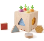 Сензорна кутия-сортер с тактилни геометрични форми