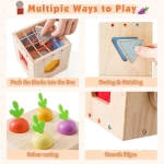 Сензорна кутия-сортер с тактилни геометрични форми