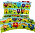 Игра-пъзел Веселият трактор: Учим азбуката и цветовете