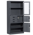 Метален шкаф Carmen CR-1240 E SAND 90х40 Н=185см, графит