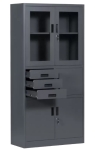 Метален шкаф Carmen CR-1240 E SAND 90х40 Н=185см, графит