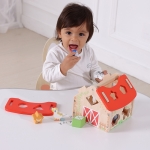 Дървена къщичка-сортер Моите приятели от фермата