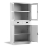 Метален шкаф Carmen CR-1247 LZ 90х40 Н=185см, светлосив