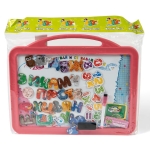 Магнитна двустранна дъска 42х34 см, с магнитни букви и цифри