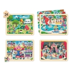 Комплект 4 пъзела -  Свободно време и социален живот, 24ч.