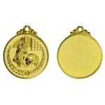 Медал за футбол 1 място - златен 5 см, С трикольорна лента