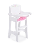 Дървено столче за хранене на кукли