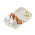 Дървени яйца за игра, 6 броя