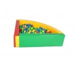 Сух басейн за топки - Ъглов 150х150х50 см