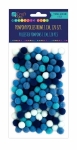 Помпони 1см - Сини, 120 броя
