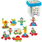 Dede Конструктор с бодлички Град, 120ч. - в кофа