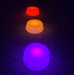 Сензорни камъни с LED-светлина Ф-21 см, 6 броя