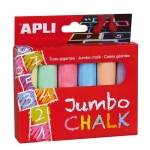 Apli Тебешири Jumbo цветни, 6 цвята