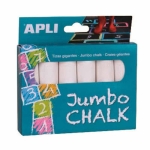 Apli Тебешири Jumbo бели, 6 броя