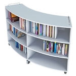 RFG Библиотечен стелаж Active Book, с колелца, овална форма