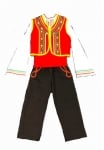 Народна носия за момче 13-16 години (Модел 2) - риза, елек, панталон, пояс
