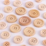 Apli Дървени копчета, натурални, 400 броя