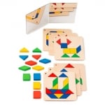 Игра - Построй фигурите, дървена мозайка