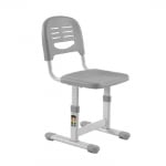 RFG Чин ергономичен ученически и стол Ergo Tech B201N, сив цвят, от 1 до 5 клас