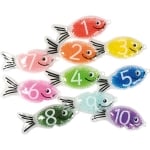 Сензорни рибки с гел топчета - Числата от 1 до 10