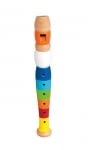 Флейта разноцветна детска, дървена