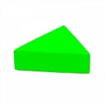 Възглавница за сядане за под от пяна, триъгълна - Зелена