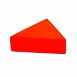 Възглавница за сядане за под от пяна, триъгълна - Червена