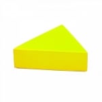 Възглавница за сядане за под от пяна, триъгълна - Жълта