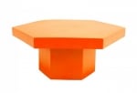 Маса от пяна, шестоъгълна - Оранжева 100 х 100 х 45см