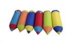 Комплект меки възглавници - Цветни моливи, 6 броя