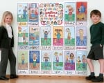 Емоции - табло с рисунки от деца, 32 части