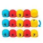 Математическа игра - Магнитни блокчета с числа, 21 части
